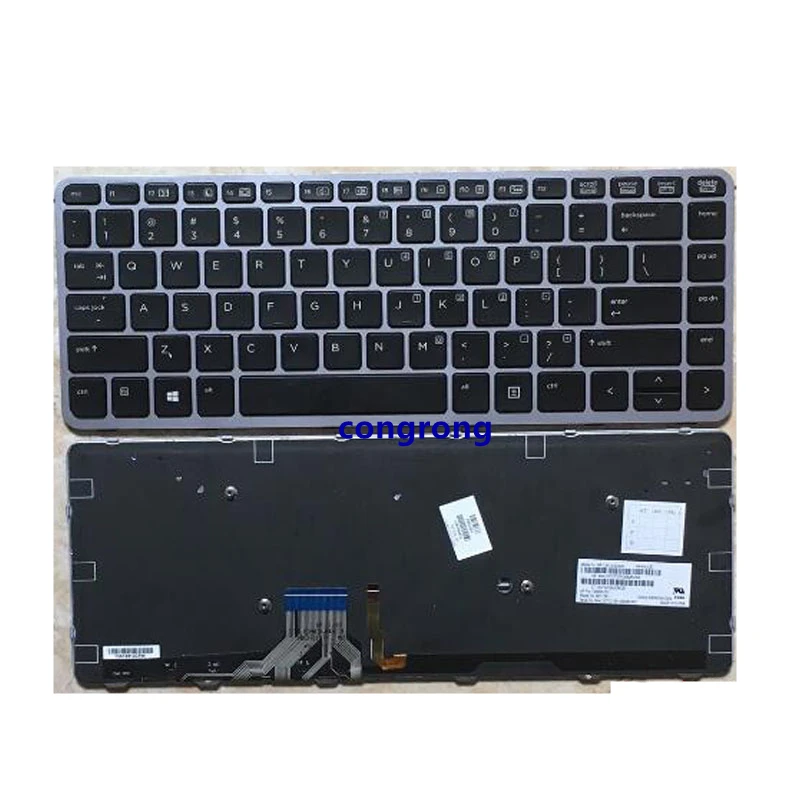 Tastiera Retroilluminata Per Laptop Per Tastiera Inglese Hp Elitebook Folio 1040 G1 1040 G2