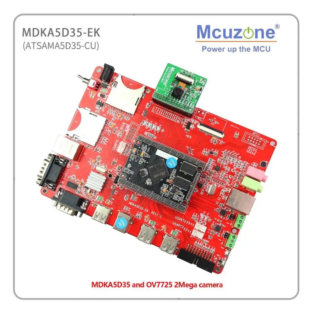 ATSAMA5D35 MDKA5D35-EK комплект разработчика, 256MB DDR2, 256MB NAND, HS USB, OV7725 N99141 Камера, гигабит Ethernet, 6xUART