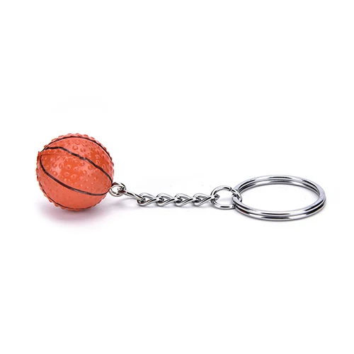 Модный металлический брелок спорт автомобиль брелок для ключей Футбол Баскетбол Гольф мяч кулон брелок для оптовой продажи