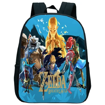 

Children The Legend of Zelda Breath of the Wild Kindergarten School Bag Kids Toddler Cartoon Backpack Girl Boy Anime Bookbag