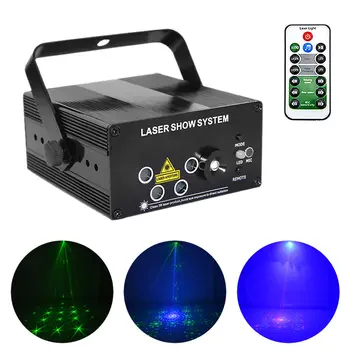 

Mini RGB Laser Stage Effect Projector Lights LED Disco DJ Home Party Show Stage Lighting Projection Lamp Light Luces Discoteca