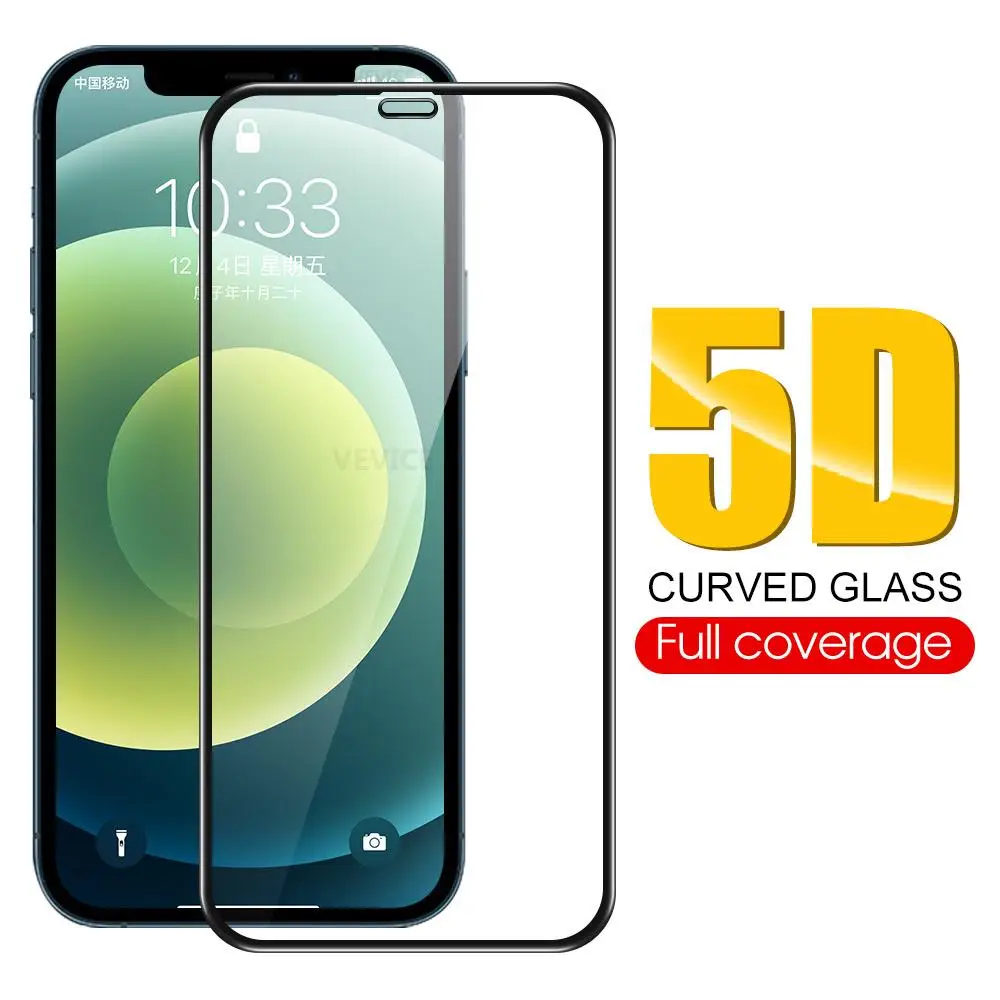Закаленное 5d-стекло с изогнутыми краями для iphone 13 Pro Max 13pro Защита экрана iPhone mini