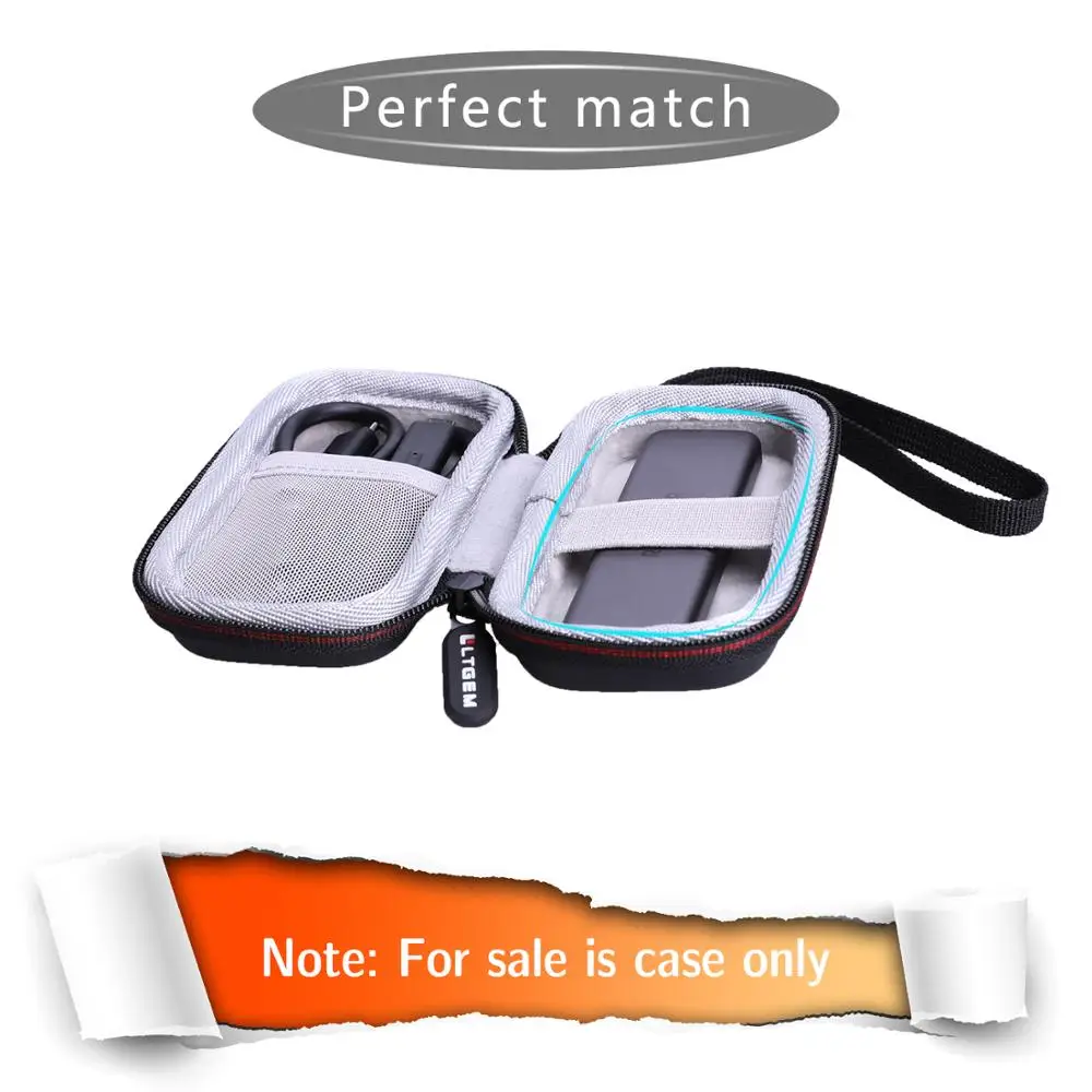 LTGEM Black EVA Hard Case for RAVPower Mini External SSD Hard Drive