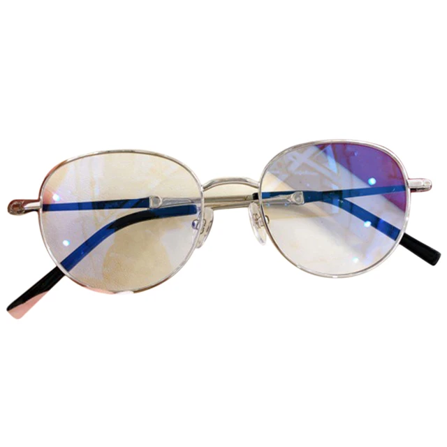 高級金属メガネフレーム女性レトロブランド抗青色光ガラスは フレーム女性ラウンド眼鏡 Aliexpress Mobile