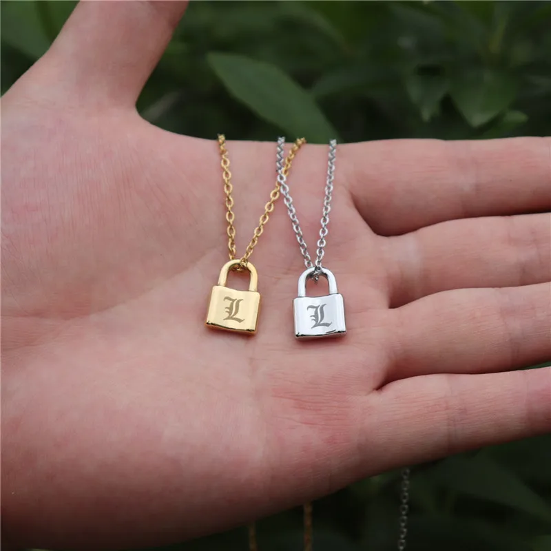 Personalized Padlock Chain Necklace