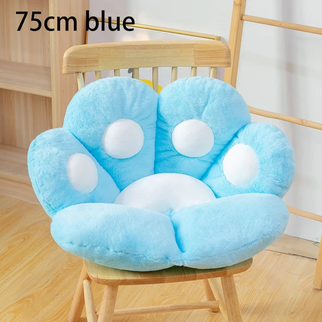 Lovely Cat Bear Paw Plush Seat Cushion Indoor Floor Stuffed Sofa Colorful Animal Pillow Home Decor Children Gift