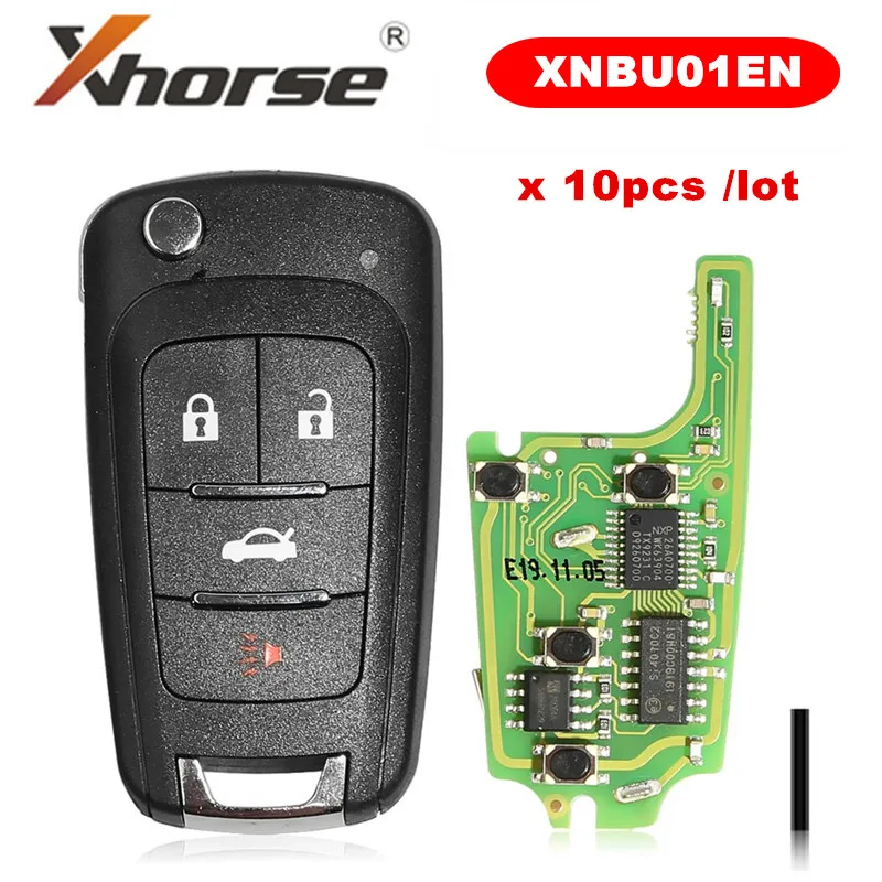 Беспроводной дистанционный ключ XHORSE XNBU01EN для Buick Flip 4 кнопки английская версия 10