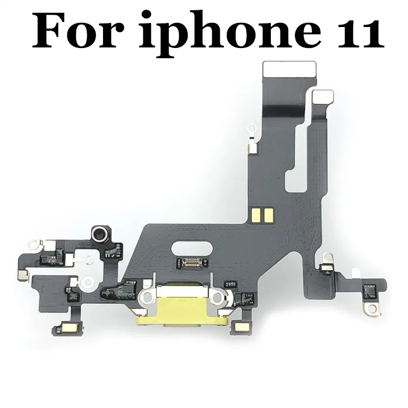 Original For iPhone 11 11Pro Max USB Charging Dock Port Connector Flex Cable Microphone Headphone Audio Jack Repair Parts