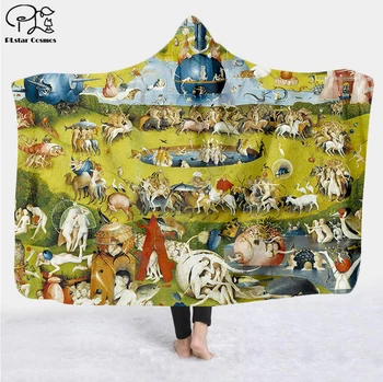 

Anime One Piece Cartoon Paintings Blanket Hooded Blanket 3D full print Wearable Blanket Adults men women Blanket style-1