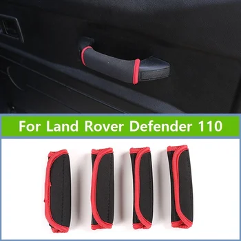 

Black Cotton For Land Rover Defender 110 130 2009-2018 For Defender 90 Car Interior Door Handle Protection Cover Car Accessories