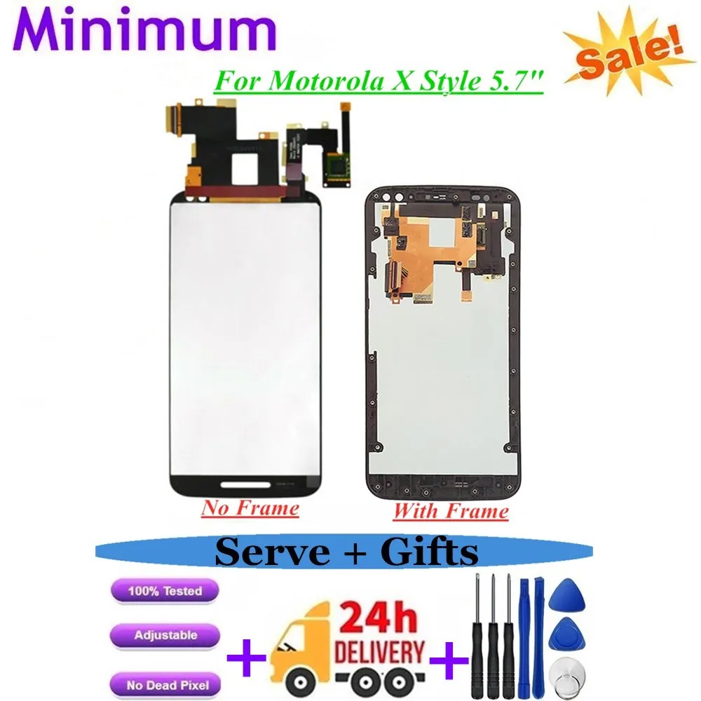 ЖК дисплей для Motorola Moto X Style 5 7 дюйма сенсорный экран с рамкой Pure X3 XT1570 XT1575 XT1572