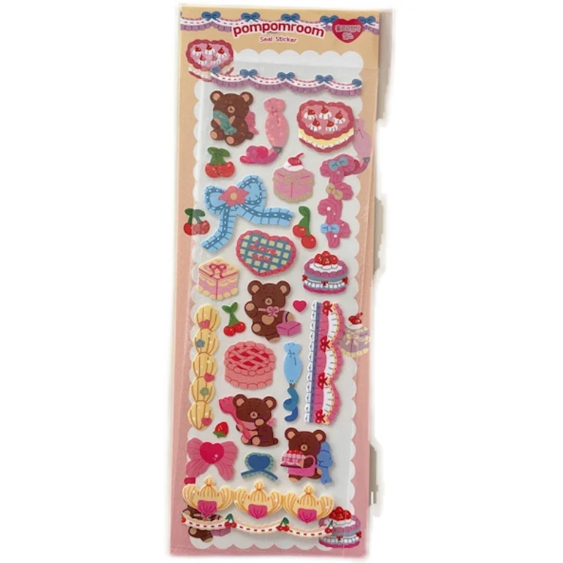 1Pc Ins Cute Cartoon Animal Laser Sticker Flakes Idol Card Deco Scrapbook DIY Material Decoration Kawaii Stationery Stickers