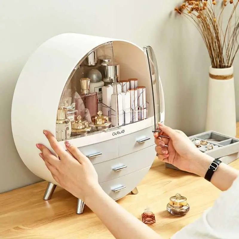 

Drawer Home Fashion Desktop Acrylic Jewelry Cosmetic Skin Care Organizer Rack Makeup Storage Box Bathroom Brush Lipstick Holder