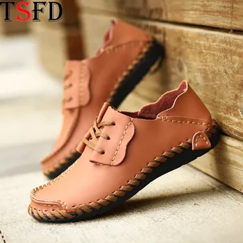 

Fashion Mens Shoes Casual Leather Sneakers Slip-on Shoes for Men Moccasins Men Casual Shoes Big Size 38-50 Multicolor Loafers Y7