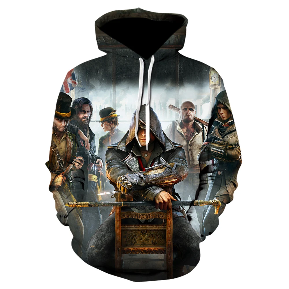 Новинка года. Мужские брендовые Пуловеры и шапки Assassin Creed в классическом стиле.