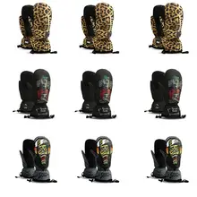 Handsome Creative Ski Gloves Women Men Thick Waterproof Anti-slip Breathable Thermal Warm Snowboarding Mittens Sports Accessory