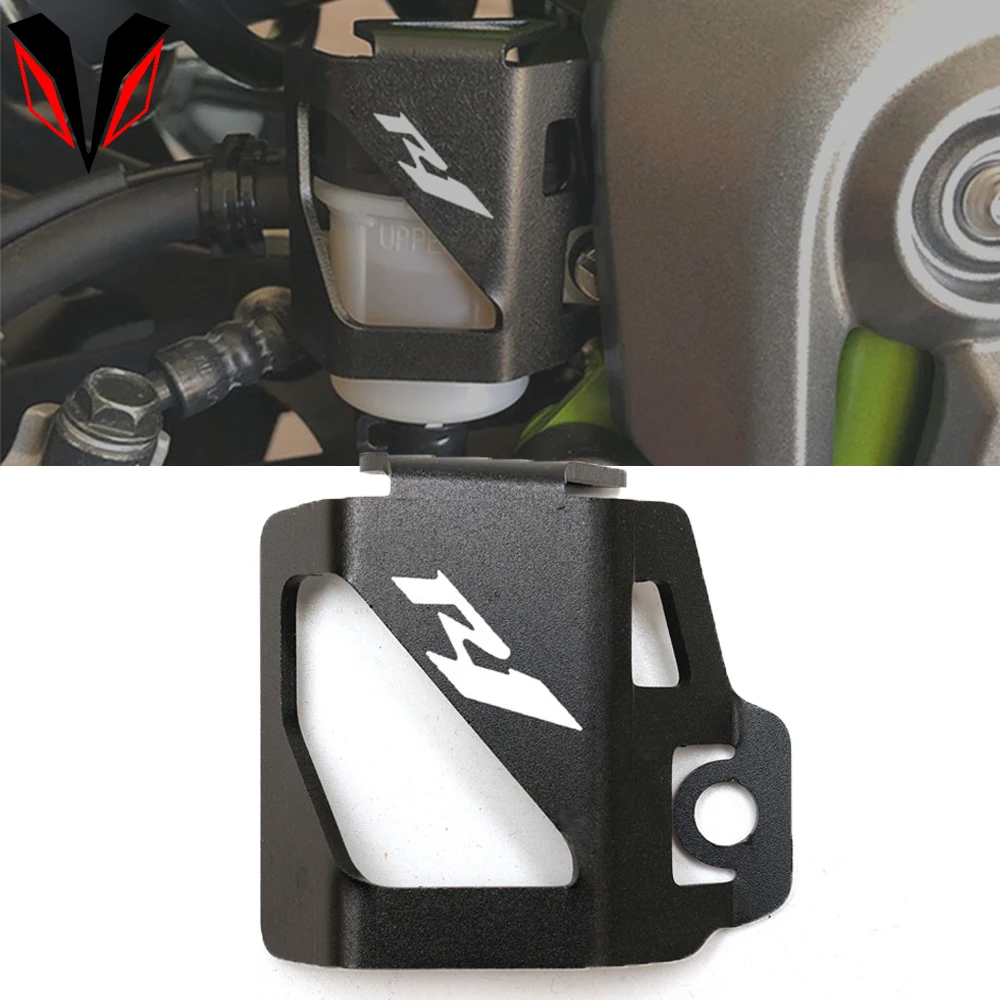 For Yamaha yzf r1 YZFR1 2011-2021 2019 Motorcycle CNC Aluminum Accessorie Rear Brake Fluid Reservoir Guard Cover Protector
