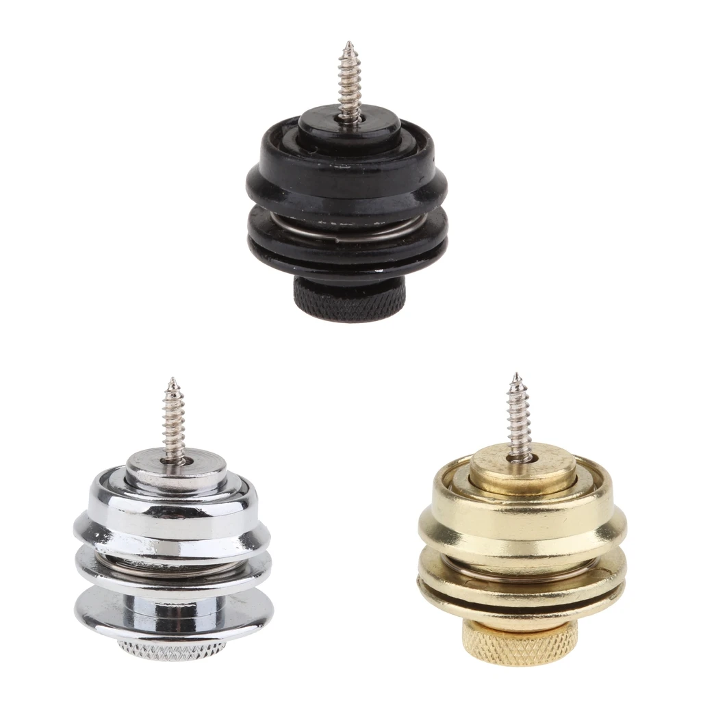 Flat Head Guitar Strap Buttons Lock Straps for Acoustic, Ukulele, Banjo, Electric Guitar and Bass