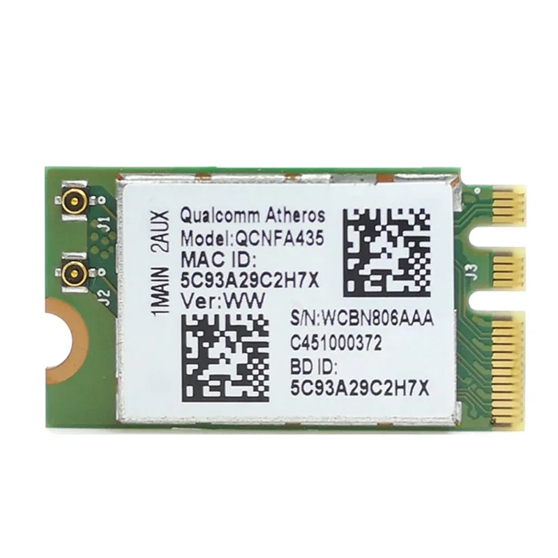Беспроводная карта адаптера для Qualcomm Atheros QCA9377 QCNFA435 802.11AC 2 4G/5G NGFF WIFI Bluetooth 4 1|Сетевые