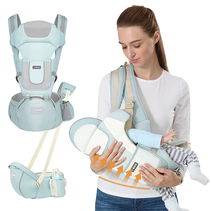 

Ergonomic Baby Carrier Infant Kid Infant Hipseat Sling Front Facing Kangaroo Newborn Wrap Carrier for Baby Travel 0-36 Months