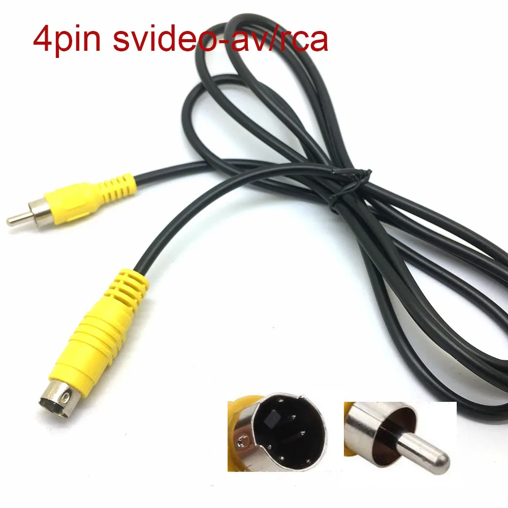 5 футов 1 м S VIDEO к RCA кабель vcd DVD шнур SVHS VHS плеер m/M ТВ 4PIN мужской ЖК дисплей Шнур
