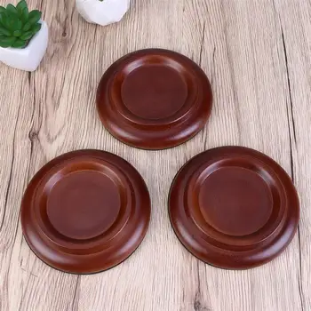 

3pcs Solid Wood Grand Piano Caster Cups Non-slip Anti-noise Piano Mats Floor Protector - Size L