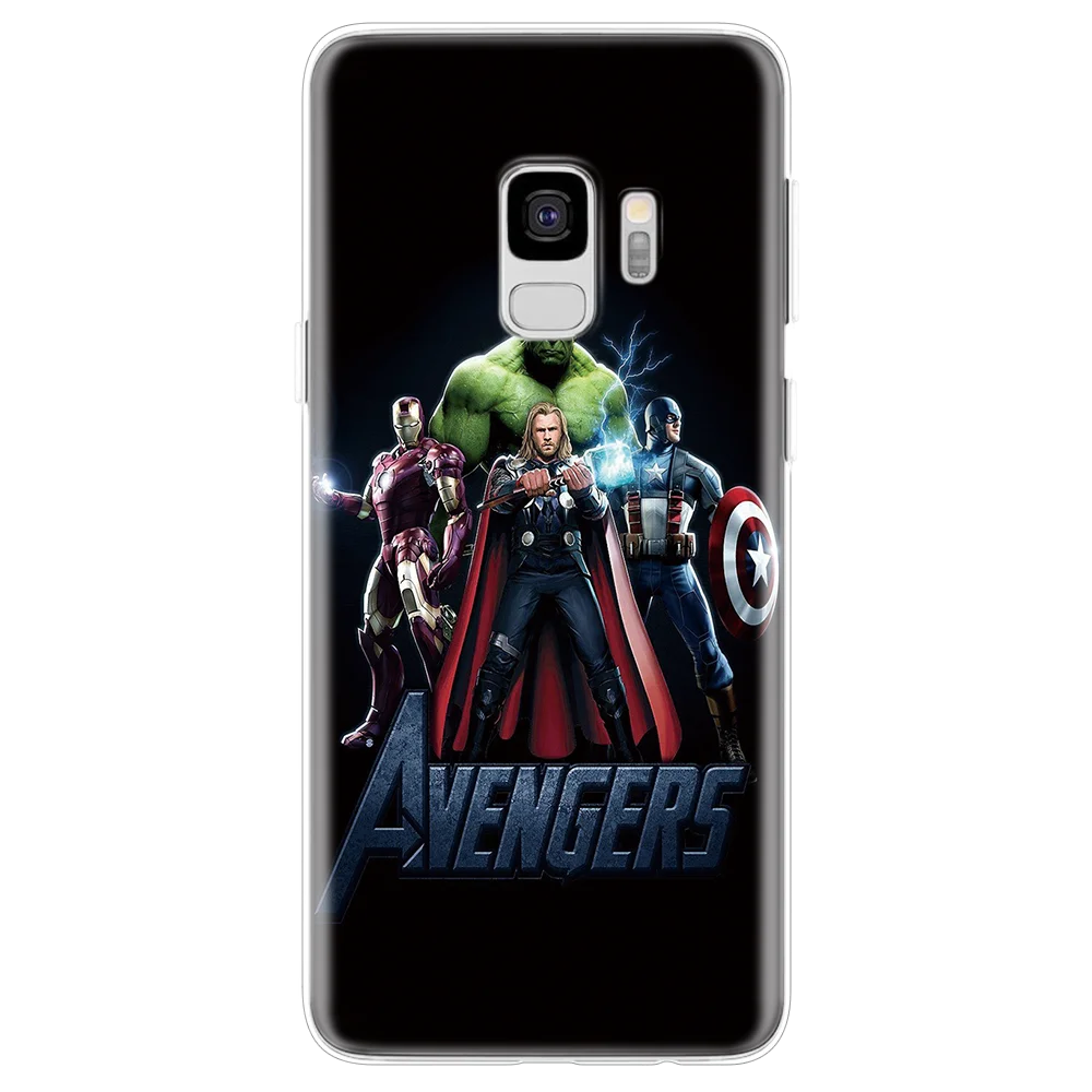 The Avengers для samsung Galaxy A70 A60 A50 A40 A30 A20e A10 A6 A8 плюс A3 A5 A7 A8s A9 супергероев Marvel чехол из ТПУ