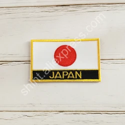 Japanese Flag Embroidered Patch Set for Clothing and Accessories Decoration (NO.2 square patch)