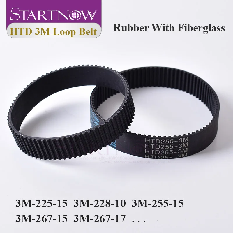 Closed loop Timing Belt Transmission Belts HTD 3M 255 15 Perimeter 225 267 300 324 384 519mm Customized Width 8 9 10 15 17mm|Transmission Belts| - AliExpress