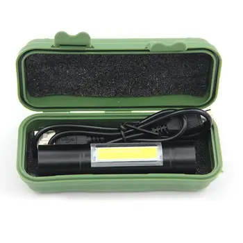 

Built in battery XPE+COB Zoom Focus Mini led Flashlight Torch Lamp 2000 Lumens Adjustable Penlight Waterproof For Outdoor