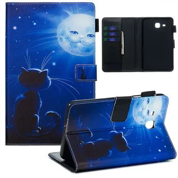 

For Samsung Galaxy Tab A 7.0 / T280 / T285 tablet Flower animal Case Protective Shell PU Leather foothold Cover