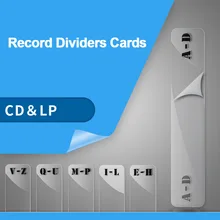 LEORY 6 шт. делители записей карты Алфавит Tab карты с обозначениями Проигрыватель CD Музыка виниловые органайзеры CD и LP идентификационная карточка