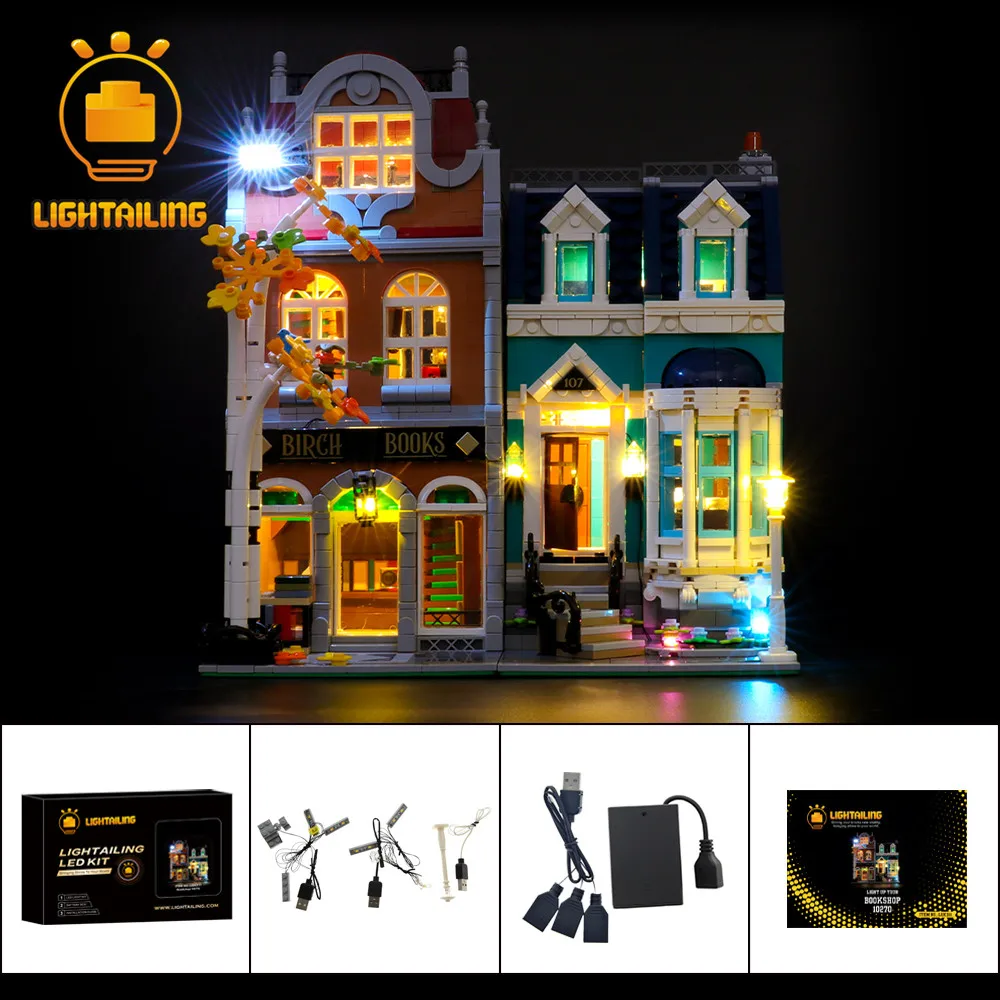 Lightailing Led Light Kit Voor 10270 Boekhandel Bouwstenen Set (Niet De Model) Speelgoed Voor Kinderen