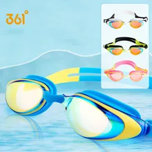 

361 Swimming Goggles HD Waterproof Anti Fog Mirror Adjustable Silicone Diving Glasses Professional Beach Equipment Swim Eyewear