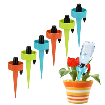 

Drip Irrigation Automatic Watering Device with Slow Release Control Valve Switch,Plant Waterer,Self Spikes Irrigation System,
