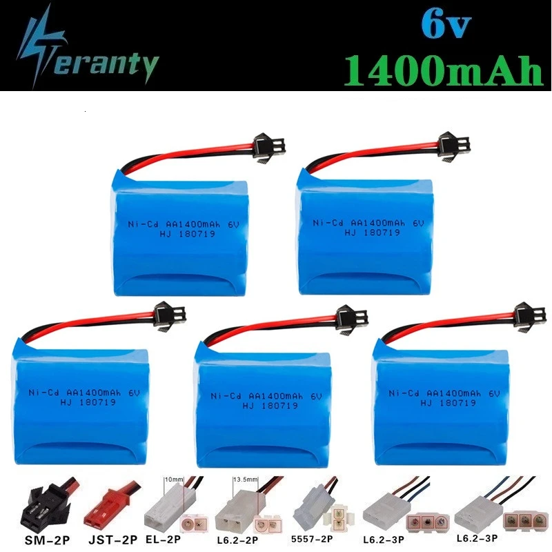 ( T Model ) 6v 1400mah NiCD Battery For Rc toys Cars Tanks Robots Boats Guns Rechargeable AA 1pcs to 10 PCS | Электроника
