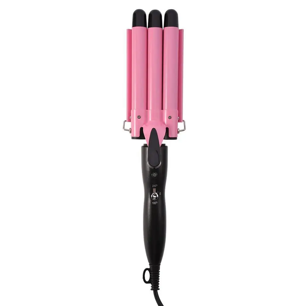 

Hair Curlers Three Pipe Joint Ceramic Triple Barrels Curling Iron LCD Electric Hair Curly Big Hair Wave Waver Styling Tools
