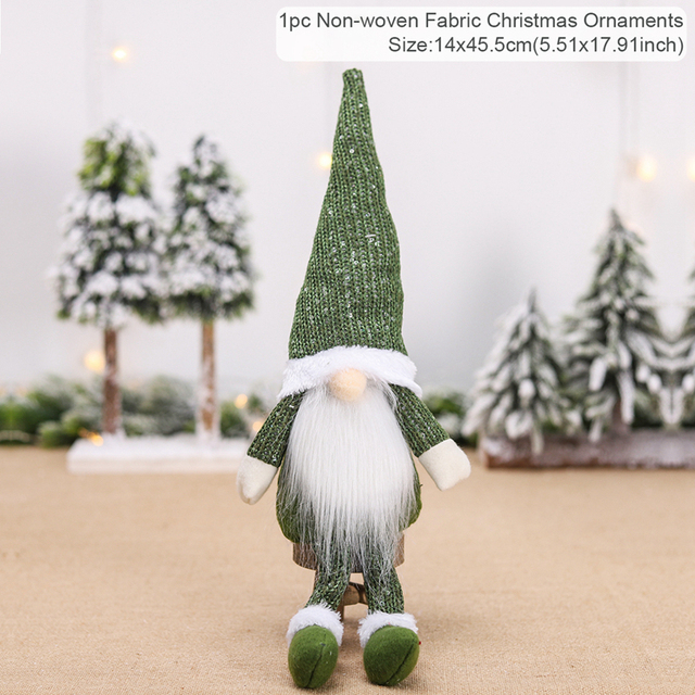 Christmas Gnomes Elf Doll Christmas Decor For Home Table 2021 Christmas Ornament Xmas Gifts Natal Navidad New Year 2022