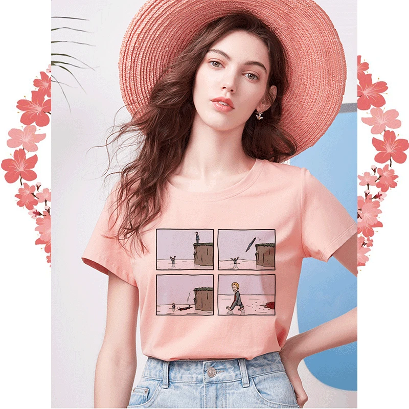 My Brain My тревога принт розовая футболка забавные озорства пародия личности Vogue Лето Harajuku Повседневная Свободная Женская верхняя одежда