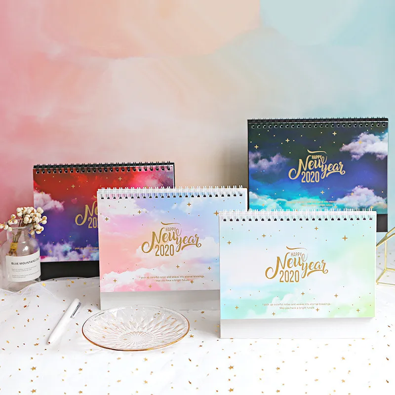 

"New Year" Beautiful 2020 Desk Calendar Table Scheduler Study Daily Planner Agenda