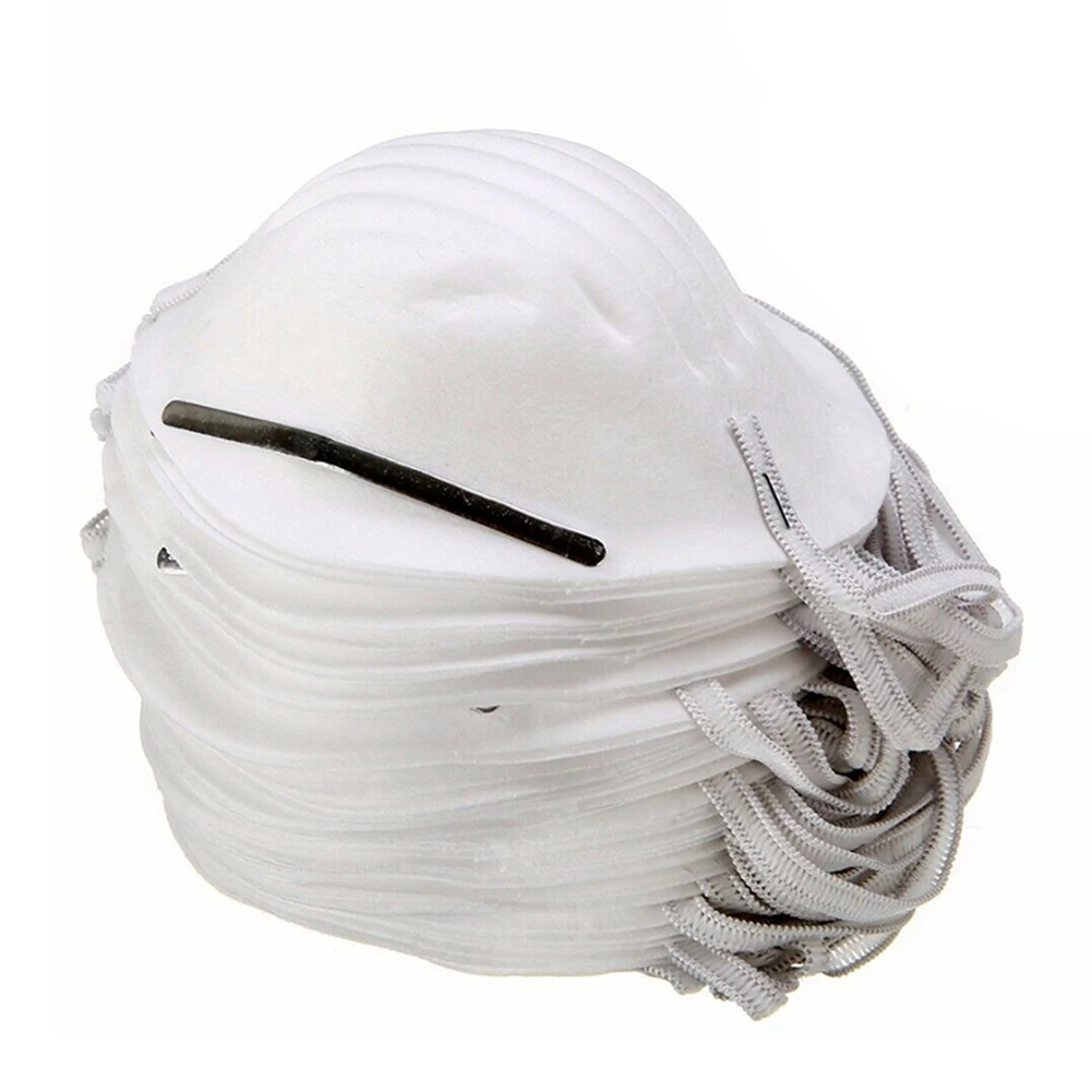 Good Healthy 100PCS Disposable Dust Face Mask Mouth Antidust Filter Non-woven Three-dimensional Dust Mask