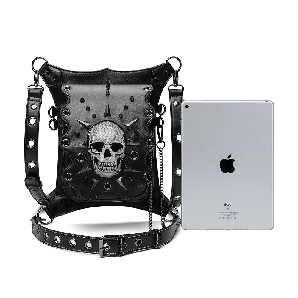 Female Halloween European and American Punk Skull Women's Messenger Bag Outdoor Multi-Function Motorcycle Bag