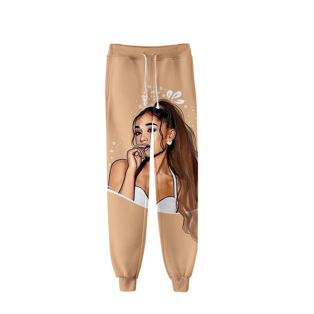 Стиль Горячая Распродажа Западная мода Ariana_grande цифровая печать 3D лодыжки окаймленные брюки