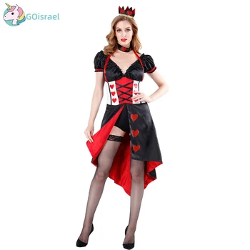 

Halloween Alice in Wonderland Red King Empress Fairy Roleplay Halloween Cosplay Prom Queen Costume