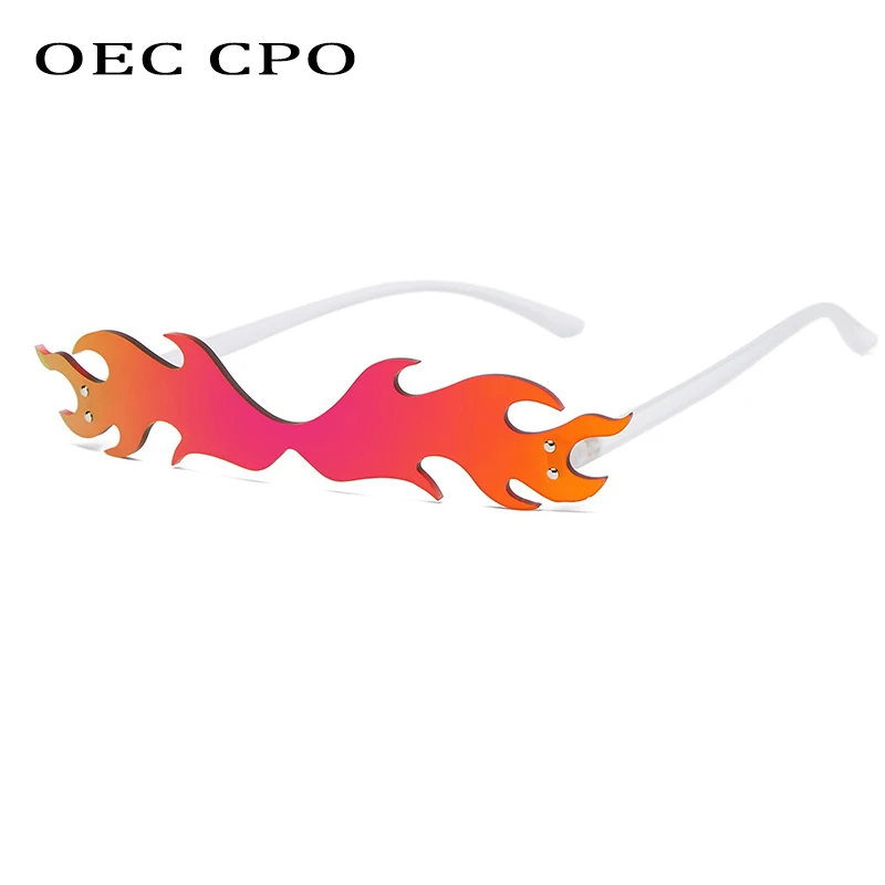 

Солнцезащитные очки OEC CPO женские, ультралегкие, кошачий глаз, без оправы, винтажные, в стиле панк, UV400, O733