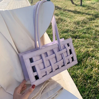 

Waffle PU Leather Shoulder Bags For Women 2020 Small Handbags Female Candy Color Hand Bag Lady Travel Fashion Handbag