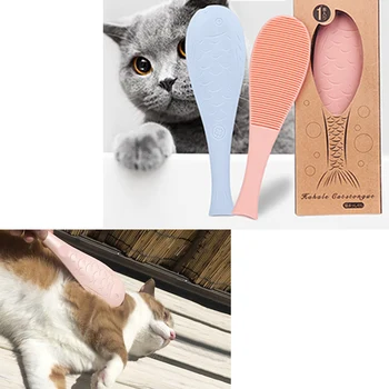 

Combs Cat Hair Remover Cat Brush Massage Grooming Tools Cat Comb Simulation Fish Scale Hair Brush Cat Cleaning Pet Supplies