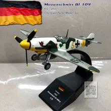 WLTK 1/72 масштаб Второй мировой войны немецкий Bf-109 Me-109 истребитель литой под давлением металлический военный самолет модель игрушки для коллекции, подарок, для детей