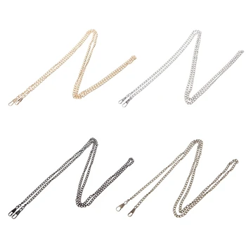 

Purse Bag Strap Cross body Replacement DIY Shoulder Handbag Handle Metal Chain M2EB
