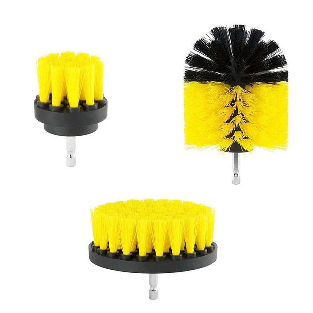 

3pcs set of 2/3.5 / 4 inches Electric drill disc brush handheld drill bit kitchen cleaning brush carpet cleaning brush